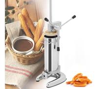 Machine à Churros Manuelle Commerciale avec 5 Types de Moules, Machine à Churros Verticale en Acier Inoxydable pour Cuisine, Restaurant, Boulangerie,3L