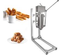 Machine à Churros Manuelle commerciale en acier inoxydable, 6 moules, pour restaurants, hôtels, cafétérias et boulangeries
