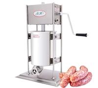 Machine à churros manuelle commerciale, machine à churros verticale en acier inoxydable avec accessoire pour machine à saucisses pour les maisons et les restaurants 10L