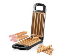 Machine à Churros Portable antiadhésive 4, machine à pain et gaufrier chauffante double face domestique, machine à Churros électrique, machine à collations pour beignets espagnols, sans huile