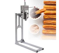 Machine à churros verticale manuelle en acier inoxydable robuste avec support en forme de L pour usage commercial