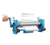 Machine à cintrer circulaire à 3 rouleaux, plieur de rouleau manuel pour montage sur table, rouleau en tôle 300 mm pour décoration architecturale, fabrication de pièces automobiles, 48 × 17 × 17,5 mm