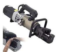Machine à cintrer hydraulique, cintreuse électrique de 1200 W, portable pour barres d'acier de 8 à 28 mm et acier au carbone moyen, idéale pour les projets de meubles et de construction