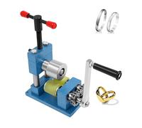 Machine À Cintrer les Anneaux, Outil de Formage de Cuillères, Presse À Bracelets, Machine À Rouler les Bijoux en Métal Réglable, Acier Inoxydable Facile À Utiliser, Bleu, Roue en Caoutchouc