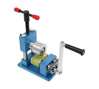 Machine À Cintrer les Anneaux, Outil de Formation de Cuillères Et de Bracelets Réglables, Laminoir À Bijoux en Acier Inoxydable avec Roue en Caoutchouc, Opération Facile, Bleu