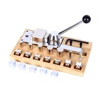 Machine à cintrer les anneaux, petite machine à façonner et à cintrer, outils de formage et de laminage for l'or et l'argent en cuivre pour la réparation des boucles d'oreilles(Wood color Bender)