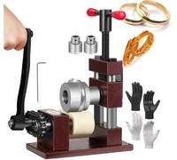 Machine à cintrer manuelle avec tige en acier, outil de presse à bijoux à manivelle pour la fabrication de bagues