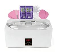 Machine à cire chauffée avec 4L régulation de température précise et fusion rapide pour maintenir la chaleur, suite professionnelle de spa à domicile pour soulager l'arthrite de la peau humide (Blanc)