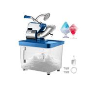 Machine à cône de neige électrique, broyeur à glace, broyeur de verre, mélangeur, hachoir, acier inoxydable, froid, Commercial(White)