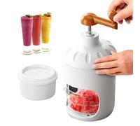 Machine à cône de neige Ice rasée, machine à glace à neige à main,Machine à cône de neige du broyeur de glace manuelle - Rasage slushies portables en acier inoxydable, fabricant de neige à domicile et