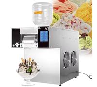 Machine à cône de neige, machine à smoothie professionnelle et à glace rasée avec vitesse réglable, sortie quotidienne de 120 kg, seau de 2,5 l pour camions alimentaires et bricolage à la maison