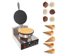 Machine à Cônes Crème cornets de glace professionnelle pour restaurant, 1 200 W, en fonte antiadhésive, pour bol électrique, simple, 220 V