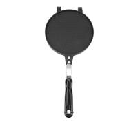 Machine à cônes de gaufres, presse à rouleaux d'œufs, poêle en aluminium anti-adhésif, presse à tortilla avec poignée pour cuisine 6,8 pouces (Style de grille)