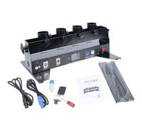 Machine à confettis avec canon à confettis, lanceur de confettis, 4 coups, souffleur électrique pour effets de scène, télécommande sans fil, idéal pour les soirées DJ et les mariages.