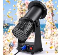 Machine à confettis électrique professionnelle 1500 W | Hauteur du jet 4-5 mètres, souffleur de confettis, for les mariages, les fêtes d'anniversaire, les événements spéciaux