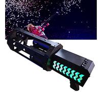 Machine à Confettis électronique Lanceur professionnel, lance-confettis électrique portatif à cinq tubes, effet de scène pour bar de mariage, jet à LED