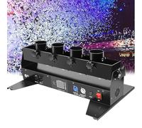 Machine à Confettis Lanceur de confettis, 4 canons, souffleur électrique professionnel portable pour effets de scène, angle réglable