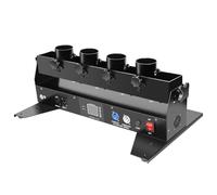 Machine à confettis, lanceur de confettis, 4 coups avec DMX512 et télécommande, effet scénique, hauteur de jet de 8 à 10 m, pour fêtes et mariages