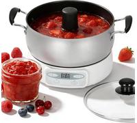 Machine à confitures et gelées automatique 1000 W, cuve électrique pour sauces et conserves, 2 litres par fournée, revêtement antiadhésif, brassage automatique, sans BPA
