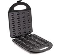 Gaufrier Gaufrier à Noix, 24 Moitiés de Pâte à la Fois, Plaques Antiadhésives Mesko MS3041 1600W Noir 34001