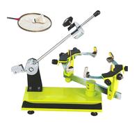Machine à Corder Les Raquettes de Badminton, Cordeuse de Table à Marteau Lourd avec Outils d'assistance, système de Fixation à 6 Points, Rotation à 360°