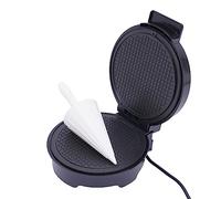 Machine à cornets 1200 W avec cône, pour gaufres très fines, cônes à gaufres, largeur de réglage de la température, poignée anti-brûlure, accessoires de cône inclus, revêtement antiadhésif