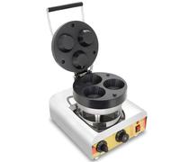 Machine à cornets de gaufres électrique commerciale - Machine à rouleaux croustillants et à cornets de crème glacée de 1 600 W avec température réglable de 0 à 300 °C et plaques antiadhésives