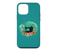 Machine à Coudre à manivelle de Style Vintage et Fleurs Coque pour iPhone 12 Mini