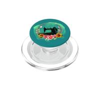 Machine à Coudre à manivelle de Style Vintage et Fleurs PopSockets PopGrip pour MagSafe