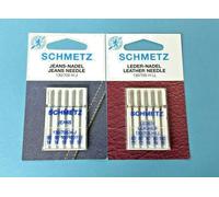 Machine à Coudre Aiguilles Schmetz - Cuir Jeans Kit 80-110 Piston Plat