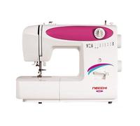 Machine à coudre automatique NECCHI N82 - Rose, Blanc - Étape 4, 5 mm - boutons, Rotatif