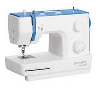 bernette Sew&go 5 Machine à coudre à bras libre, utilisation facile, aide à l'enfilage, coupe-fil, 23 programmes de couture, 4 pieds à coudre, longueur de point/largeur de point/pression du pied