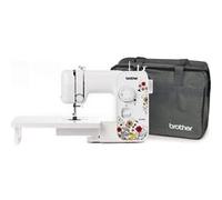 Machine à Coudre Brother JX17FE (Fantasy Edition) + Table d'extension + Sac - 17 Points différents, Couture Automatique, Points utiles, élastiques et décoratifs Blanc G