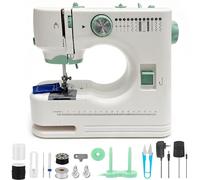 Machine à Coudre Compacte avec 12 Programmes de Couture, 2 Vitesses, Fonction Marche Arrière & Pédale, Kit de Couture Inclus, Idéale pour la Maison
