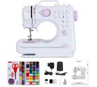 Machine à Coudre Électrique - LEOGREEN - Débutant - 12 Programmes - Kit Couture - Pédales Violet