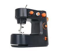 Machine à coudre électrique, portable domestique Machine à coudre dans les deux sens pour débutants et débutants, kit de couture avec lumière de couture et pédale (noir)