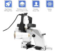 Machine à Coudre éLectrique pour Sacs, Couseuse de Sacs Portative, 90 W, Largeur de Scellage : 6,5 Mm, 1 250 Aiguilles/Min, pour Sacs en Peau de Serpent TisséE