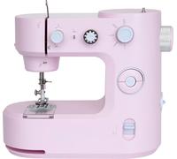 Machine à coudre électrique vitesse double filet machine à coudre mini machine à coudre voyage avec éclairage LED bras libre rose