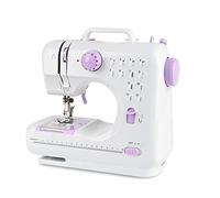 Machine à Coudre électronique, Mini Machine à Coudre Portable, avec 12 Points différents et Pédale, Semi-automatique, Fils doubles-Aiguille unique-Machine à tête unique, Modèle 505