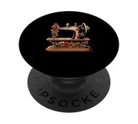 Machine à Coudre Florale - Machine à Coudre PopSockets PopGrip Adhésif
