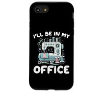 Machine à Coudre Ill Be in My Office Funny Tailor Femme Homme Coque pour iPhone SE (2020) / 7/8