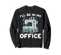 Machine à Coudre Ill Be in My Office Funny Tailor Femme Homme Sweatshirt