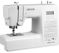 Machine à coudre informatique VEVOR avec 200 applications de points & écran LED & pédale & lumière LED, cadre métallique robuste, machine à coudre numérique avec moteur puissant pour le bricolage et l