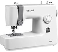 Machine à coudre informatisée VEVOR pour débutants avec 18 applications de points & pédale & lumière LED, cadre métallique robuste, machine à coudre numérique avec moteur puissant pour le bricolage et