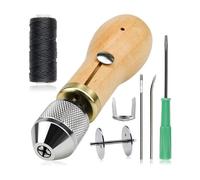 Machine À Coudre La Main DIY Fil Ciré For Cuir Outil De Couture En Artisanat Du Bord Bandes Ceinture Outils Cordonnier Portable Et Polyvalente(A)