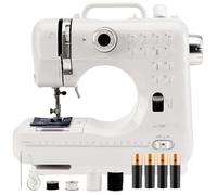 Clatronic Machine à coudre manuelle NM 3795 blanc, argent