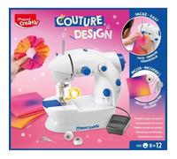Machine à coudre MAPED Couture Design - Blanc - Age 8+ - Kit complet pour débutants