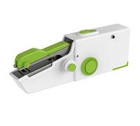 Cenocco Machine à coudre CC9073-GRN – Mini portable pour débutant, manuelle, 4 AA, vert