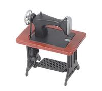 Machine à coudre miniature échelle 1:24 | Ornement de machine à coudre vintage | Petite décoration pour l'artisanat, jeu simulé, collectionneur de poupées, salle de jeux, accessoires de table à manger