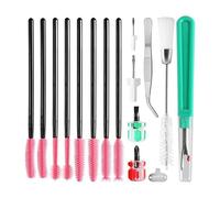 Machine à coudre multifonction avec brosse à peluches à double tête, tournevis de tailles différentes et décrocheur de couture professionnel pour réparation de couture